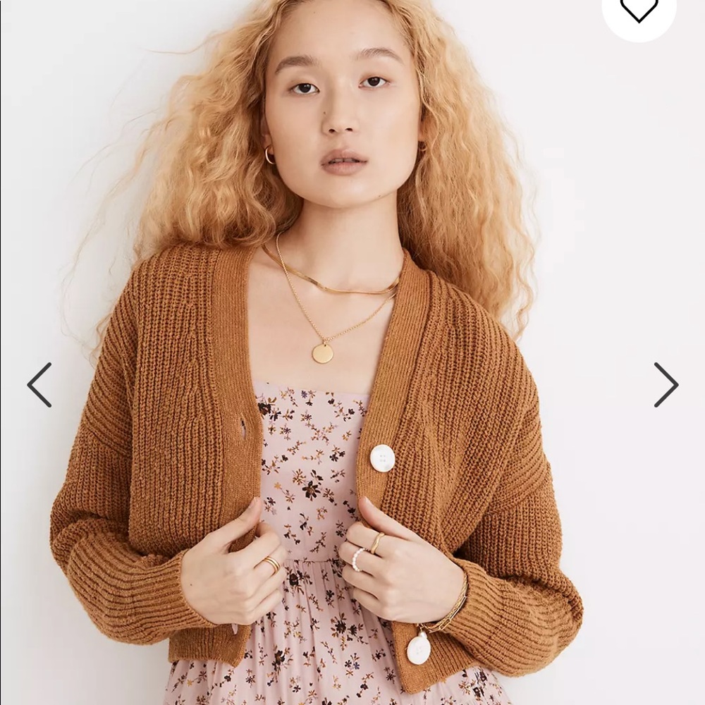 Madewell Greywood Crop Cardigan Sweater
